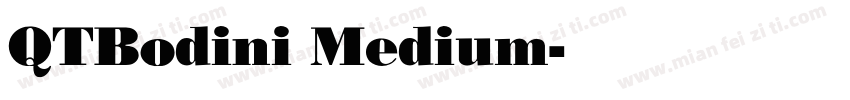 QTBodini Medium字体转换